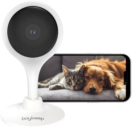 2K Indoor Security Camera 2.4GHz Wi-Fi Cameras for Baby/Elder/Dog/Pet Camera with Phone app, 2-Way Audio Baby Monitor Camera, Night Vision, Free 12-Second Cloud Storage/SD Card Storage, K10