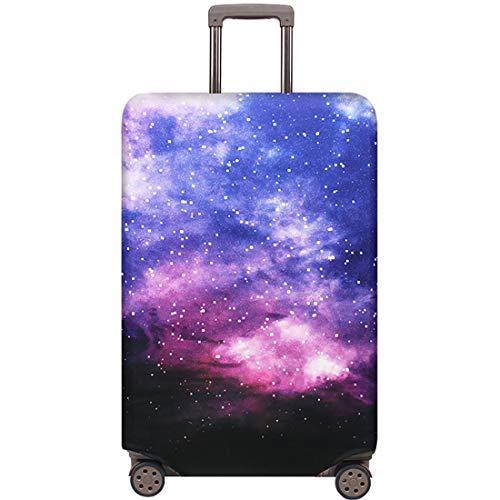 TRAVELKIN Travel Elastic Spandex Suitcase Protector Case, 18/24/28/32 Inch Suitcase Protective Cover, Thickened and Washable Luggage Cover (M(22