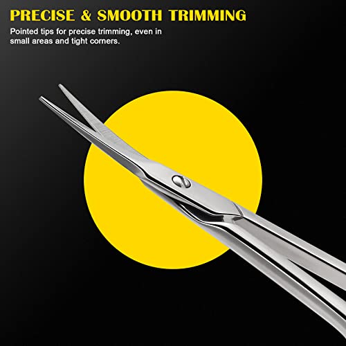 FVION Curved Cuticle Scissors Extra Fine for Women Men and Professionals - Image 4
