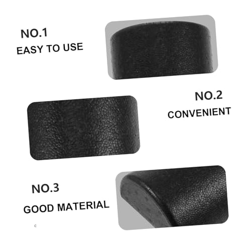 Rodillo de Yoga Semicircular de Densidad Alta Negro para Masaje y Alivio Muscular (45cm) miniatura 4