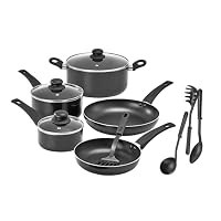 BELLA Cook Bake And Store Lot De 21 Ustensiles De Cuisine Inox Et Anti-adhésif Noir