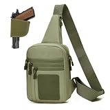 ONE WVW PIN CCW Sling Bag for Men Women, Gun Bag Chest Pack, EDC Shoulder Crossbody Bag with Holster...