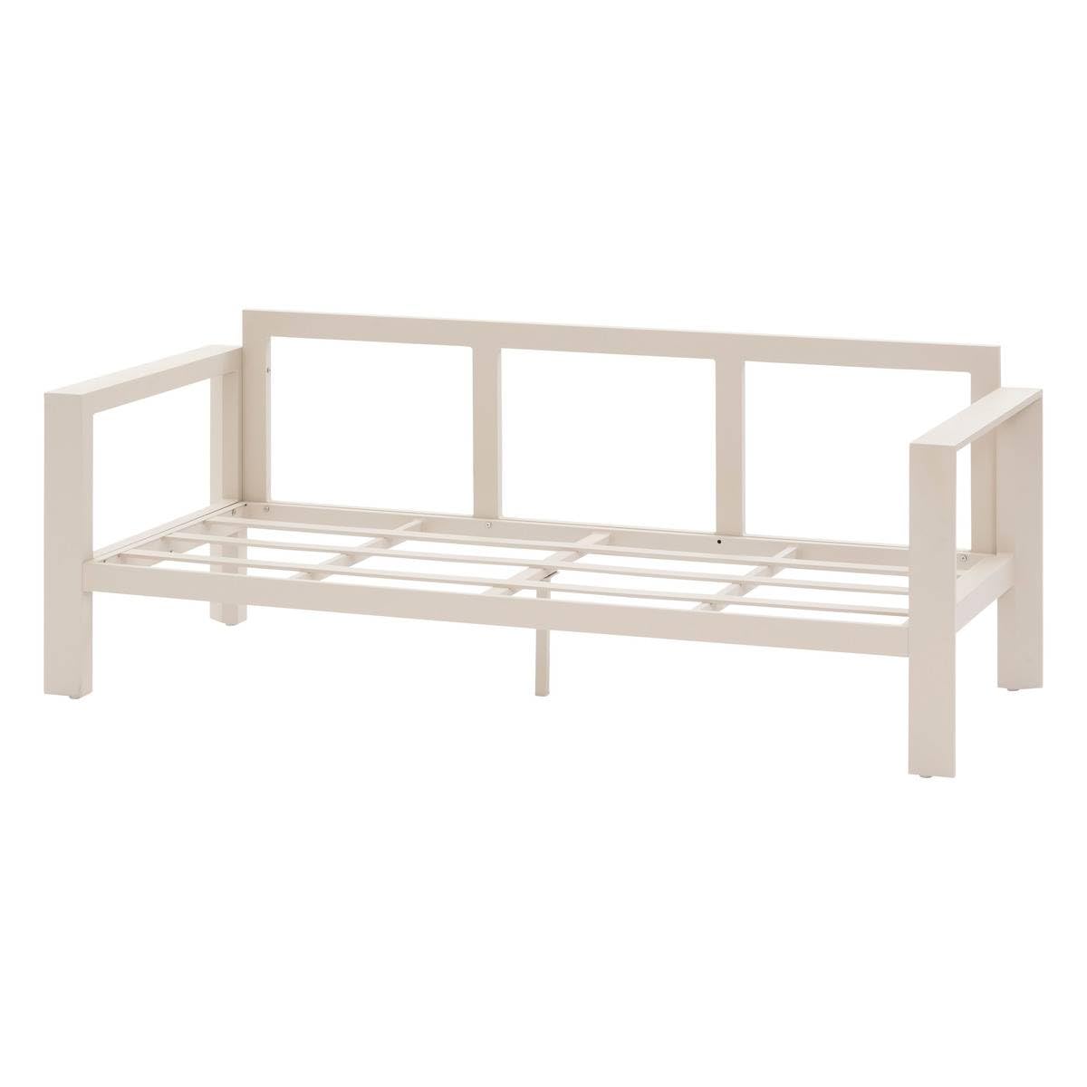 Hespéride – Evasion Clay 3-Sitzer-Gartensofa, rostfrei, inklusive 4 Abnehmbarer Kissen, Möbel für Terrasse, Balkon und Patio