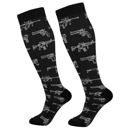 Image of Fisyme Socks for Women Men Warm Comfort Athletic Crew Running Hiking Cycling Compression Socks