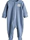 NEXT Babyschlafanzüge aus 100% Baumwolle mit Schriftzug, 3er-Pack Blau 0 Monate