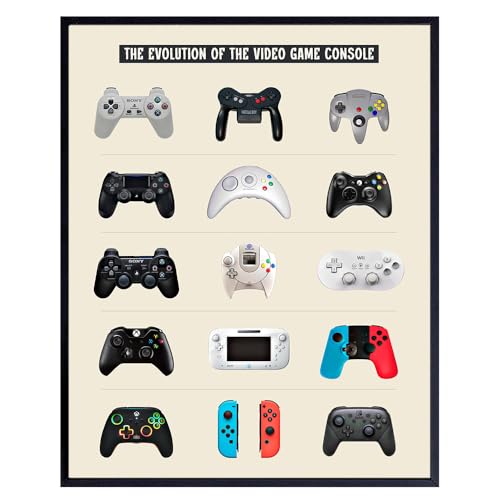 Remote control Boys Room Decor - Game Room Decor, Retro Video game, Gaming Decoration - Man cave Print - Gamer Girl playroom Wall Art - Dorm Teen Boys Bedroom Picture, Vintage Home Artwork