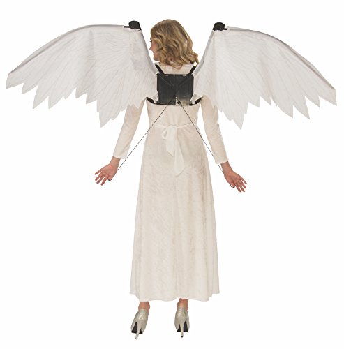 Rubies Mechanical Angel Costume Wings for Themed Parties and Halloween, White2