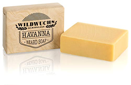 Bartseife HAVANNA von Wildwuchs Bartpflege - Beard Soap Stück Seife für Männer 100% natürlich und vegan Naturkosmetik (1 x 100 g) Cover