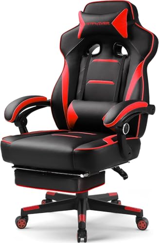LUCKRACER Silla Gaming, Silla Gaming Reposapiés, Silla Ergonómico, Silla...