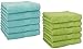 Produktbild Betz 10 Stück Seiftücher Premium 100% Baumwolle Größe 30x30 cm Farbe Ocean - avocadogrün