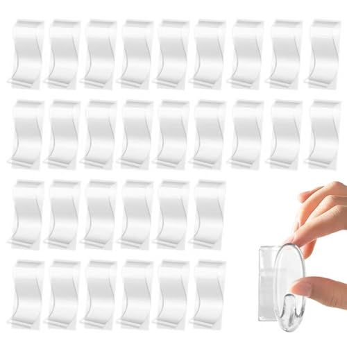 Mini Clear Refill Strips for Command Hooks (30 Pack)