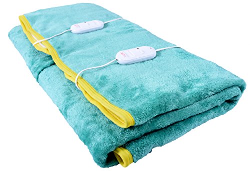 Warmland® BIS Certified ISI Mark Approved Basic Range Double Bed Electric Bed Warmer/Blanket |60 * 60 Inches| Auto Cut Off| Over Heat Protection| 5 Year Replacement Warranty|