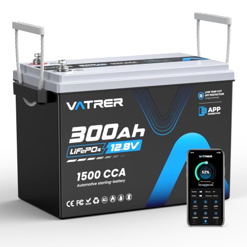 Image of 12V 300Ah LiFePO4 Lithium Battery, Rechargeable Two-in-One Mode Battery | Built-in 200A BMS & APP Monitoring, 2560W Max Load, High /Low Temp Protection, for RV, Trolling Motor, Solar, Off Grid, etc.