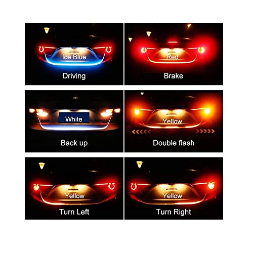Image of Auto Oprema (AWARD WINNER AT INDIA'S RISING STAR 2024 Led Strip Trunk /Dicky /Boot /Tail Lights Streamer Brake Turn Signal Light Compatible With Tata Tiago Car