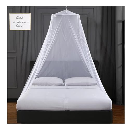 JLTXKST Mosquitera para Cama,Mosquito Net,Mosquitera Cama Matrimonio,Mosquitera Universal de Color Blanco,Mosquitera Premium Cama Dobl,para el Hogar o de Vacaciones