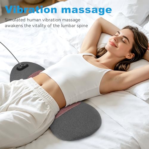 Spine Triple Fusion Back Massager - Smooth Lumbar Support Pillow with Stretching, Vibration and Heat,3 in 1 Back Massager for Lower Back Pain Relief and Spine Support,Sciatica Pain Relief by VivaSync - Image 8