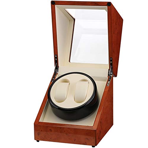 Caja de tambor de relojes automáticas en madera noble y acabado de lujo para coleccionistas