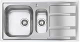Foster FM 97.1,5 V.STD - Lavello in acciaio inox, 2 vasche, 362,5 x 400 mm, 362,5 x 400 mm, 8,89 cm