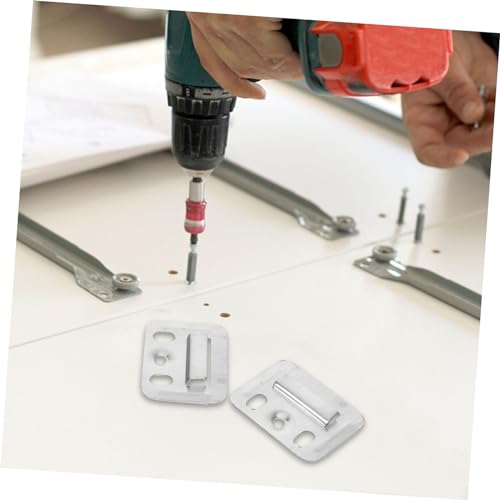Image of Angoily 100pcs Heavy Duty Stainless Steel Picture Hangers Integrated Wall Panel Clamps for Easy Installation of Frames Mirrors and Art Bamboo Walls