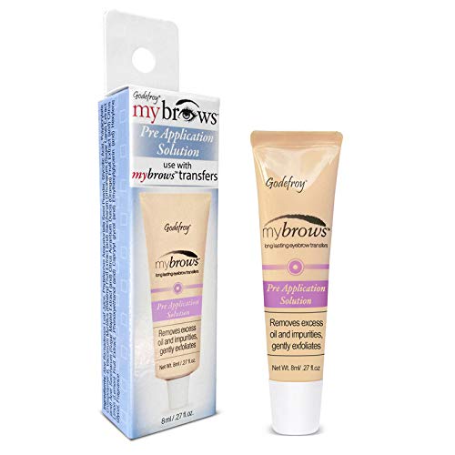 Godefroy Mybrows Pre Application Solution To Prep Skin for Temporary Tattoos, Eyebrow Transfers, & Brow Stamps, .27 Oz