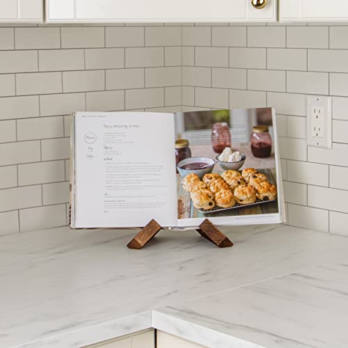 Effortich 697615483 Cookbook Stand, Wooden Recipe Book Holder thumb #6