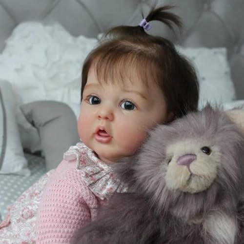 Muñeca reborn de silicona realista 24 pulgadas miniatura 2