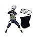 World Collection bandana mas mascara kakashi,cosplay naruto shippuden,set de dos piezas para disfraz ninja kakashi,cosplay para todas las edades genial para eventos anime,bandana naruto