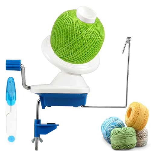 Yarn Winder, Yarn Ball Winder, Yarn Spinner for Crocheting, Yarn Cake Winder, Hand Operated Wool Winder for Knitting Enthusiast