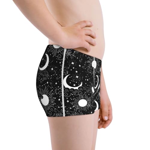 Boys' Cotton Boxer Brief Soft Underwear-Crescent And Stars2