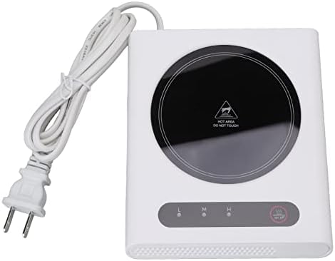 US Plug AC110120V PC 3 Level Temperature Adjustment Desktop Cup Warmer Equipment, Home Kitchen Water Warmer Pad, Mug Warmer Beverage Warmers Coffee, Tea Espresso Appliances (White)