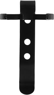 Black Iron Flashlight Belt Clip Holder for Fishing Camping Use