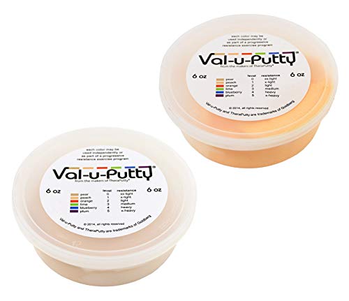 Val-u-Putty Exercise Putty - Pear, Peach - 6 oz Each - Bundle