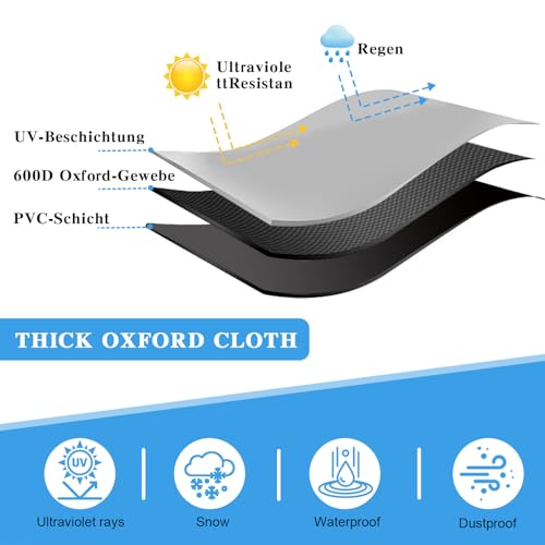 Deichselabdeckung Wohnwagen,110x104 cm Pferdeanhänger Deichselabdeckung,600D Universale Deichselhaube mit Reflexstreifen,Kratzfest wasserdicht UV-beständig für von PferdeanhäNgern (Grüne Reflexion)