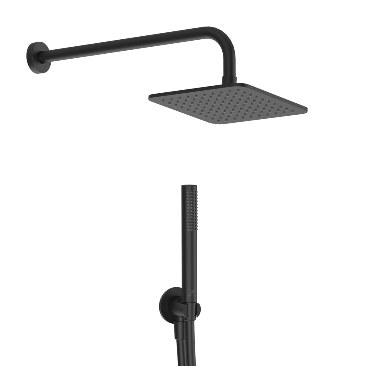Kit de douche 5 pièces Ideal Standard Idealrain noir soie pour salle de bain moderne