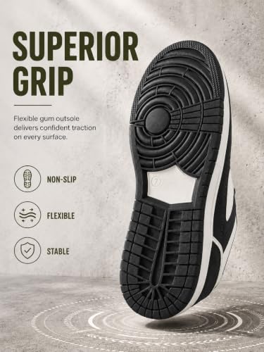 Image of HAUX Stylish Casual Mid Top Sneaker and Trendy Shoes with Laces for Men & Boys, Perfect, College, Parties and Outings, Lightweight, Comfortable, and Durable for All-Day Use, Cushioned Sole for Walking and Outdoor Styling