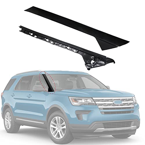CARMOCAR A-Pillar Windshield Molding Front Right Trim Outer & Inner Replacement for Ford Explorer 4 Door Utility 2011-2019 926-451 BB5Z7803136AA BB5Z-7803136-AB BB5Z7803136BA (Passenger Side)
