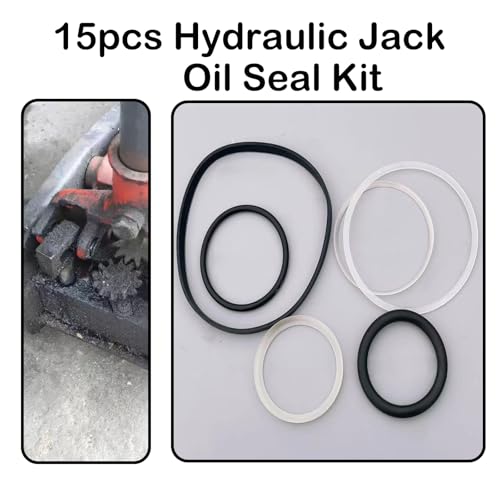 Image of Hydraulic Floor Jack Seal Kit, 3 Ton Horizontal Jack Oil Seal Complete Set with O-Ring Seals, Universal Repair Kit for SUV, Truck & Automotive Hydraulic Jacks