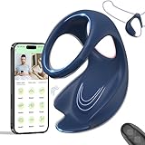 Vibrating Cock Ring Silicone Stretchy Stronger Erection Penis Ring Sex Toy for Men, 10 Vibration Modes Perineum & Testicles Stimulation Cock Rings Pleasure Clitoral Stimulator Couples Adult Sex Toys