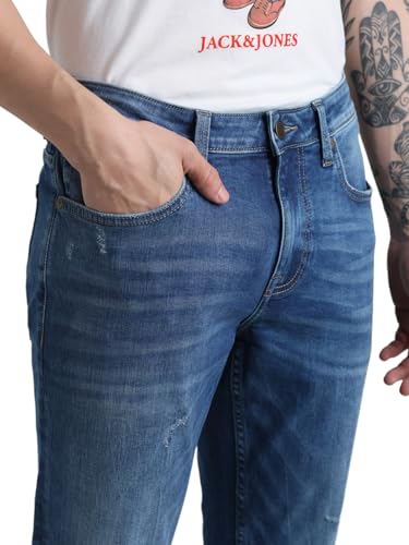 Image of Jack & Jones Men's Slim Fit Jeans | Low Rise | Jeans for Men