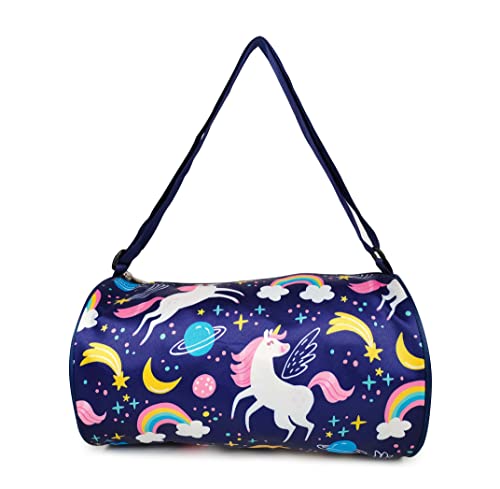 ANNACREATIONS Stylish Mermaid Duffle Sports Dance Gymnastics Sports Gym Bag, Kids Travel Bag for Girls (Style 3)