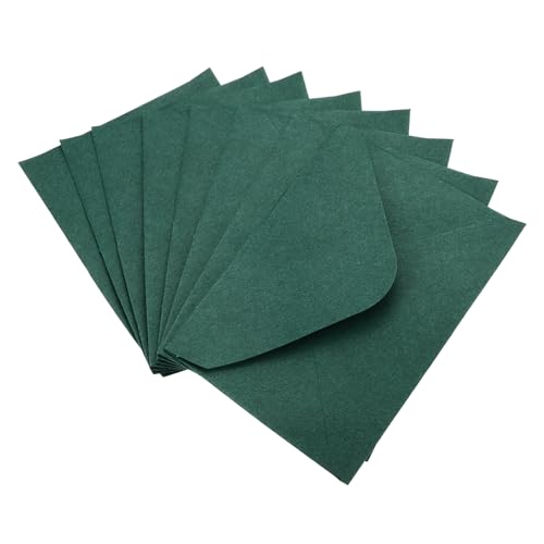 Enveloppes miniatures vert foncé pour mini carte cadeau et carte de visite | 100 mini