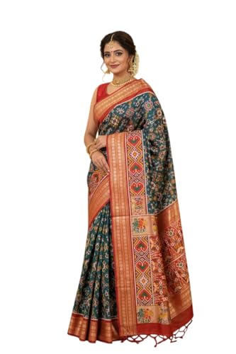 Image of SATIKA VASTRAM Tussar Silk Saree Solid Design Pure Soft Thread Weaving Contrast Border And Rich Pallu With Blouse Piece