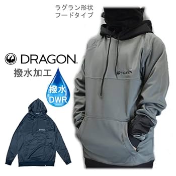 DRAGON - 【まこつ》DRAGON ドラゴン 撥水パーカー Lサイズ Amazon.co.jp: [DRAGON] スノーボード パーカー 撥水加工