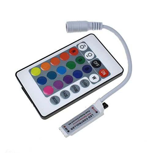 DC12V Mini 24key Controller RGB Led Strip DC 12V 24 Key Para SMD 3528 5050 5630 3014 Luces LED