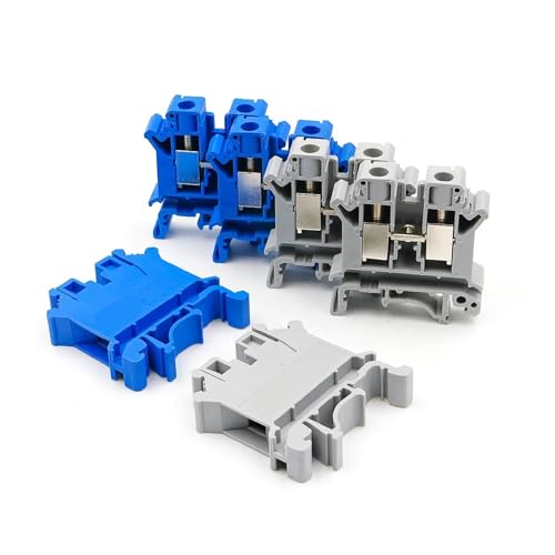 Bloques de terminales riel DIN UK 10N de 800V conectores electricos de tornillo 76A 2