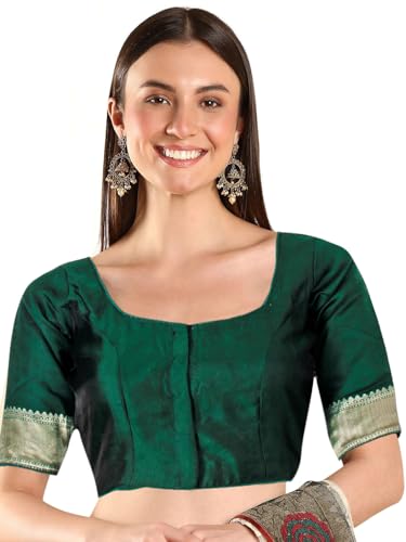 Image of Chandrakala Casual Blouses for Women Sarees,Readymade (B186-P)