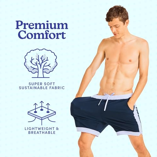 Jambys Lounging Basketball-Style Shorts with Liner | Soft, Breathable, Leisure Inactivewear | Perfect for Home Relaxation4