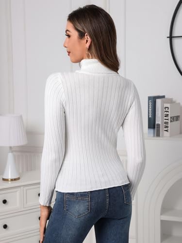 SOLY HUX Women's Sweater Turtleneck Long Sleeve Casual Slim Fit Pullover Tops2
