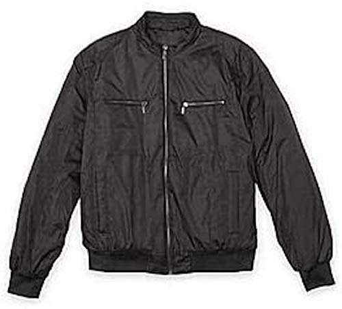 Young Mens Struture Nylon Jacket Black