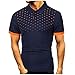 DAY8 Polo Homme Manche Courte Chemise Homme Slim Fit Printemps Été Oversize Pas Cher Décontractée Haut pour Hommes Grande Taille Mode Casual Imprimé À Pois (Narin, M)